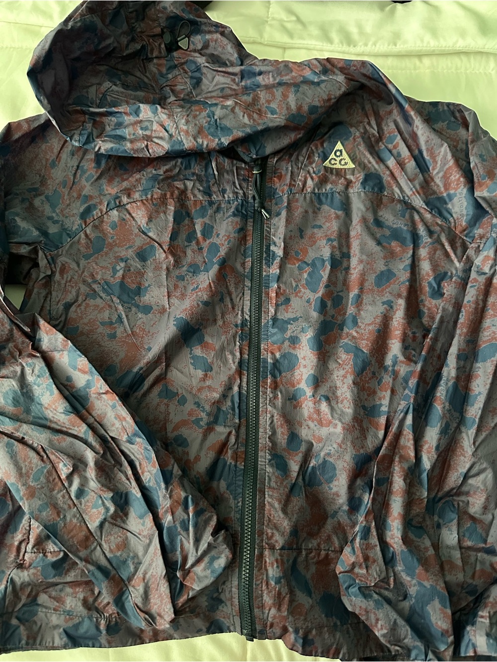 Nike ACG Hooded Camo Jacket - Blue & Rust - Picture 2 of 4